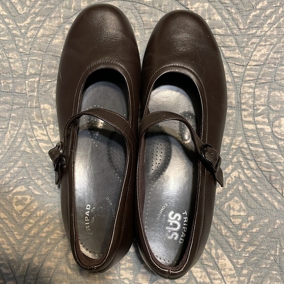 SAS dark brown Mary Jane 8.5 W - Picture 8 of 9